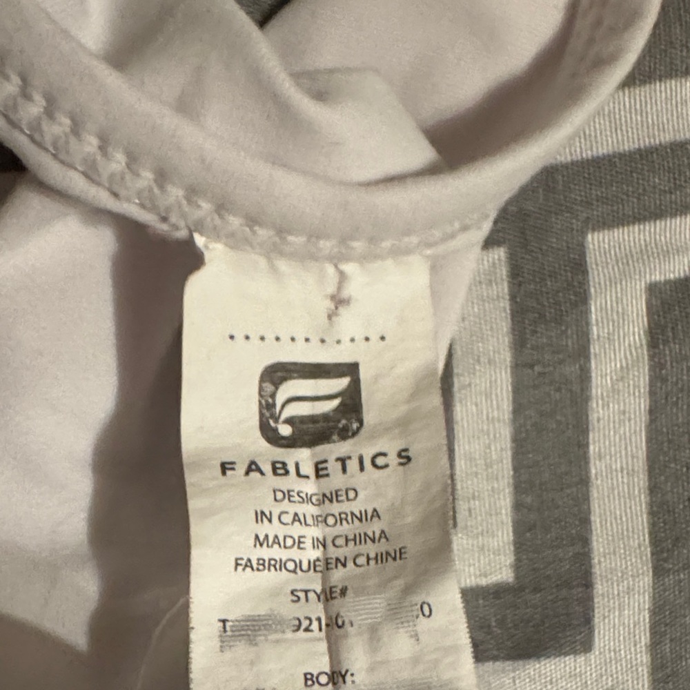 Fabletics Women’s White Racerback Tank Top - Picture 3 of 6